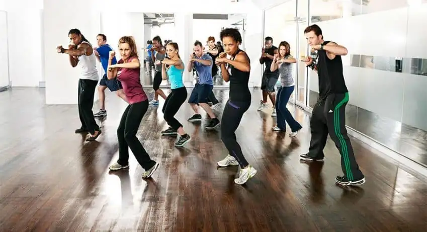 Treino de Aerofight na Academia